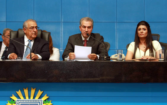Discurso de posse destaca ações do governador Reinaldo Azambuja Discurso de posse destaca ações do governador Reinaldo Azambuja