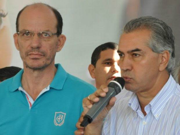 Fortes chuvas colocam Amambai em estado de emergência Em reunião com o Governador do Estado, Prefeito Sergio Barbosa decretou estado de emergência no Município. Foto: Decom