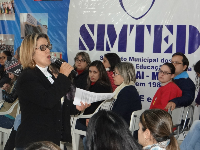 Presidente do Simted, Olga Mariano / Foto: Moreira Produções