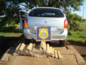 Primeira apreensão aconteceu no ínicio da manhã, na BR 463.(Foto: Divulgação)