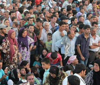 Refugiados sírios.