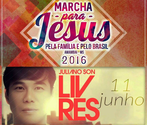 Marcha para Jesus acontece nesse sábado (11) em Amambai