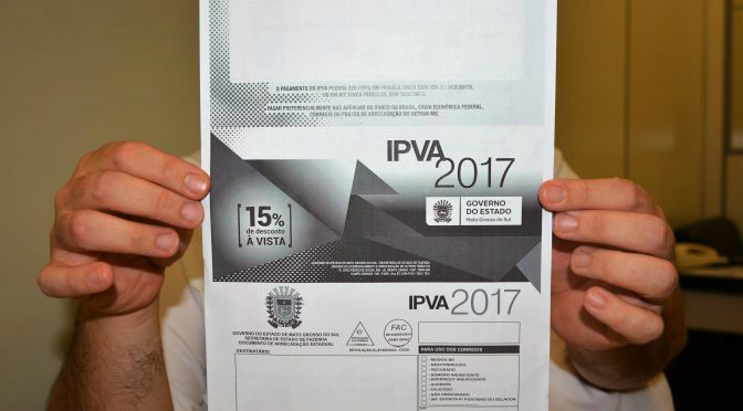 IPVA: terça-feira é o último dia para pagar com 15% de desconto Foto: Divulgação