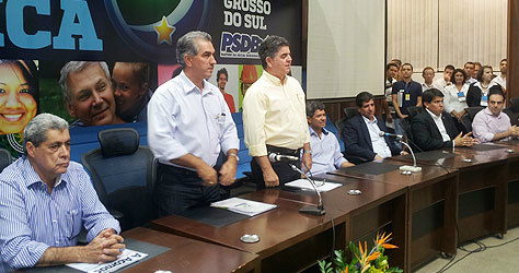 PSDB lança Reinaldo ao governo, mas ele sinaliza preferir aliança com Delcídio O tucano, inclusive, até estuda uma aliança branca no caso de as direções nacionais do PT e PSDB vetaram aliança nos estados por conta da rivalidade nacional.