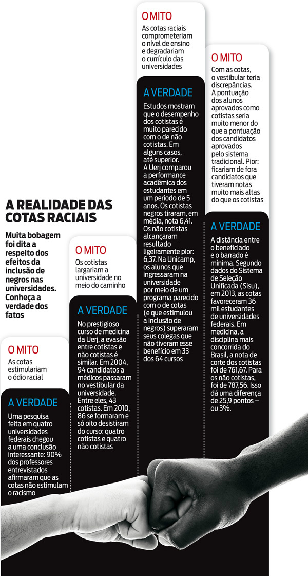 Porque as cotas raciais deram certo no Brasil