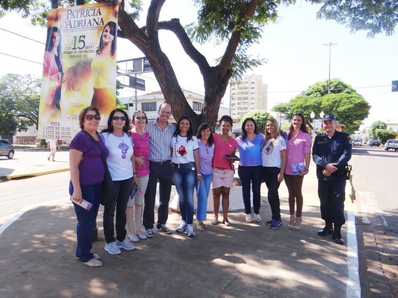 A conscientização aconteceu na área central da cidade / Foto: Moreira Produções