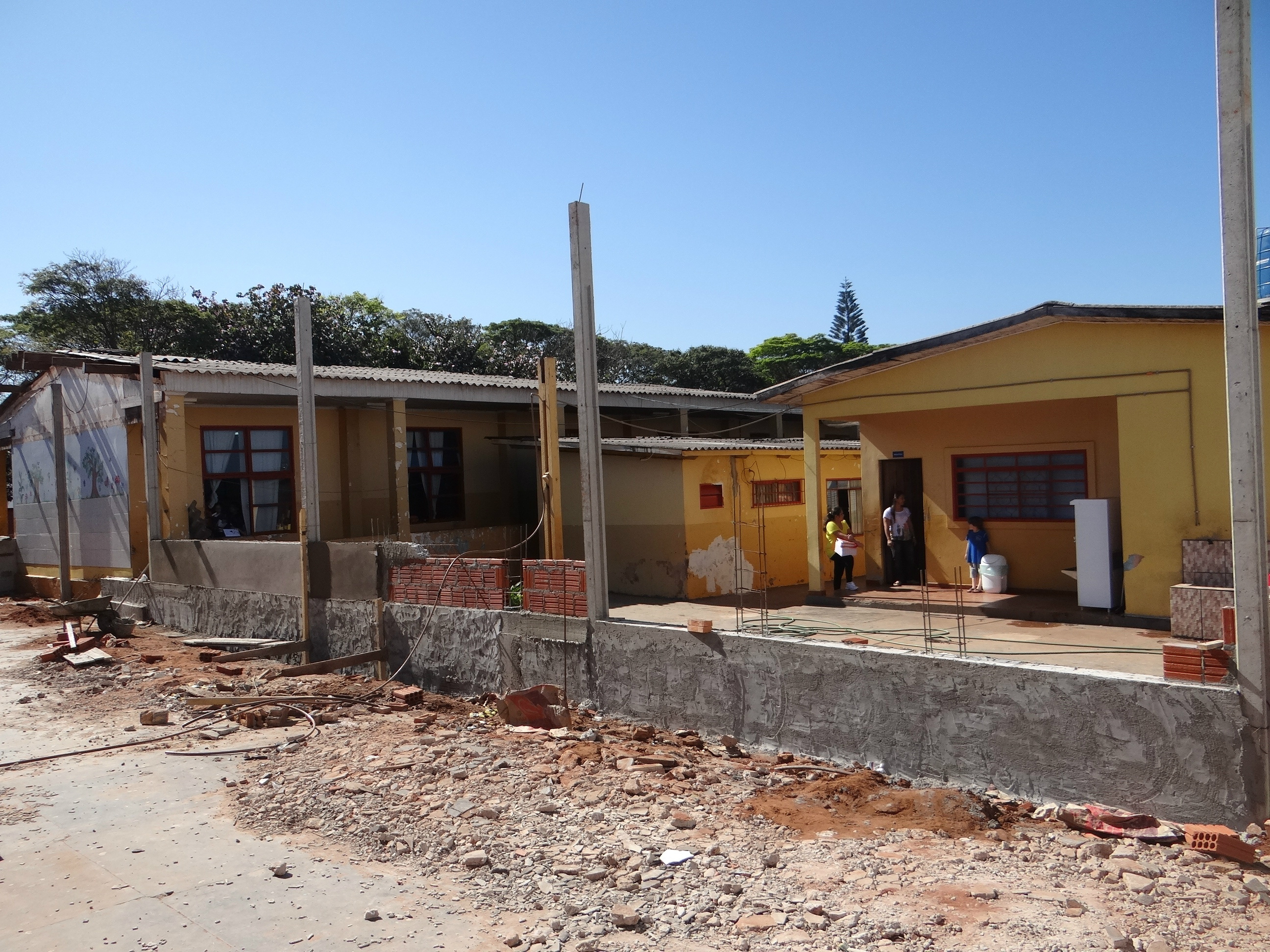 Reforma no refeitório da escola Fernando Corrêa da Costa / Foto: Moreira Produções