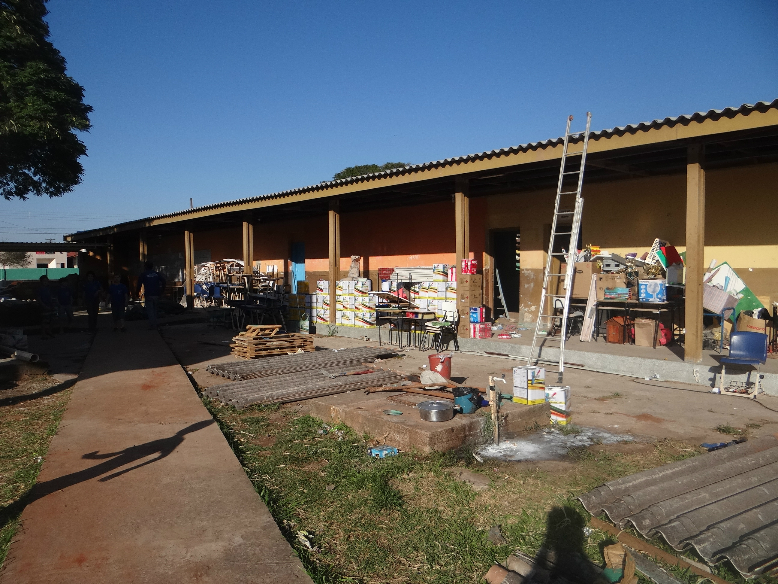Reformas na escola Felipe de Brum / Foto: Moreira Produções