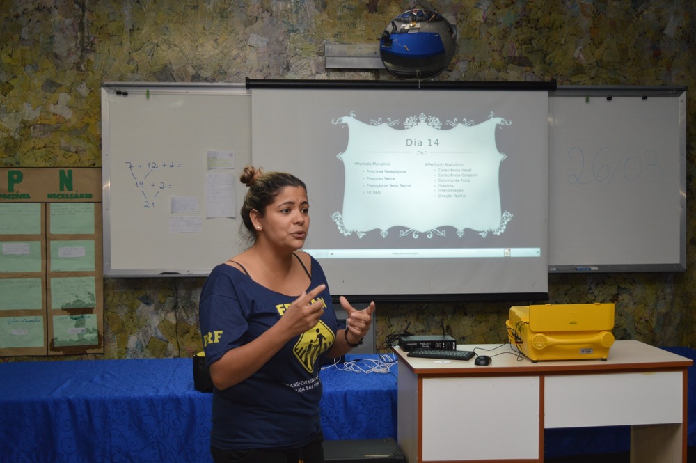 Foto: Alessandra Tavares foi uma das precursoras do teatro de Amambai no ano de 2010