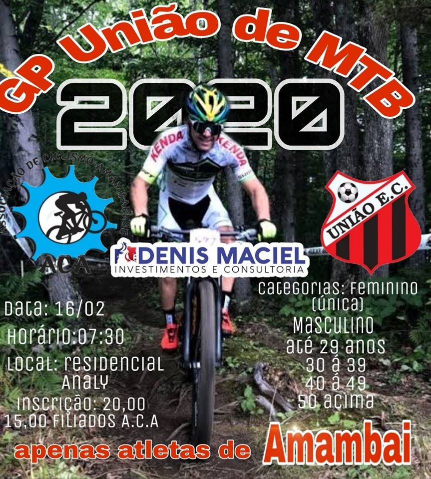 GP União de Moutain Bike acontece no próximo final de semana em Amambai Foto: Reprodução ACA