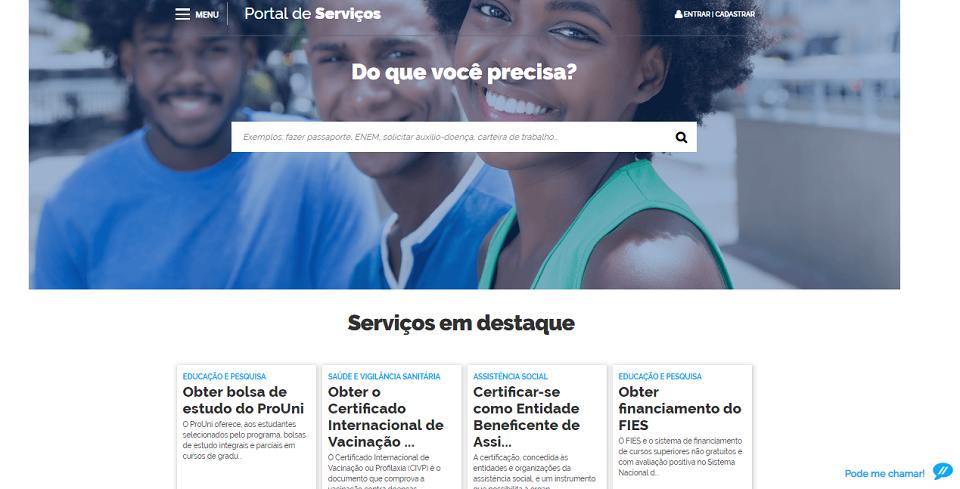 Plataforma oferece mais de 2,8 mil serviços públicos aos cidadãos - Foto: Arquivo/Agência Brasil