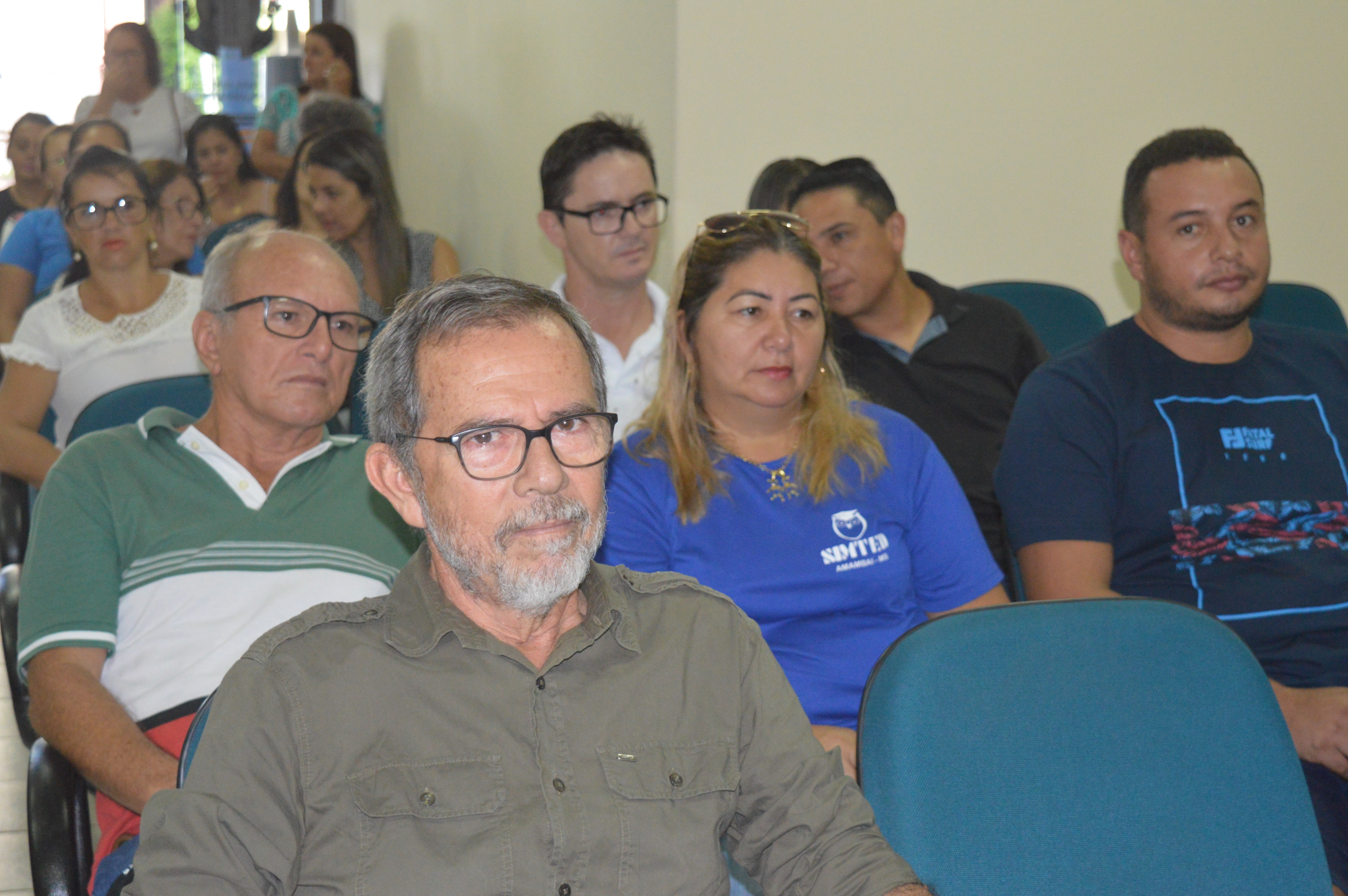 Presidente do Simted, professor Humberto Vilhalva, esteve acompanhando aprovação da moção de apoio a permanência do Fundeb / Foto: Moreira Produções