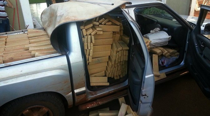 Departamento de Operações de Fronteira apreende mais de 1,3 tonelada de maconha