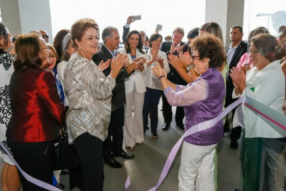 Dilma inaugura, em Campo Grande, a Casa da Mulher Brasileira A solenidade aconteceu na terça-feira (3) / Foto:Roberto Stuckert