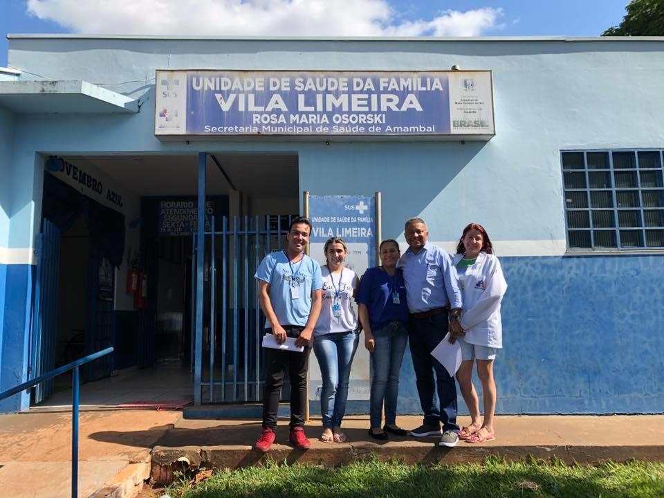 Vereador Darci durante visita ao posto da vila Limeira / Foto: Assessoria