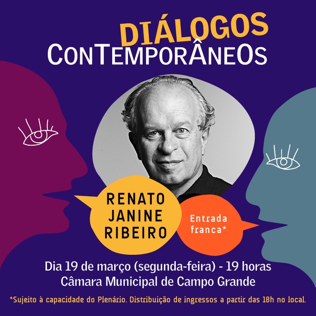 Educação é tema do próximo "Diálogos Contemporâneos" com Renato Janine Educação é tema do próximo "Diálogos Contemporâneos" com Renato Janine
