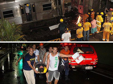 Choque de trens no Rio deixa mais de 140 feridos