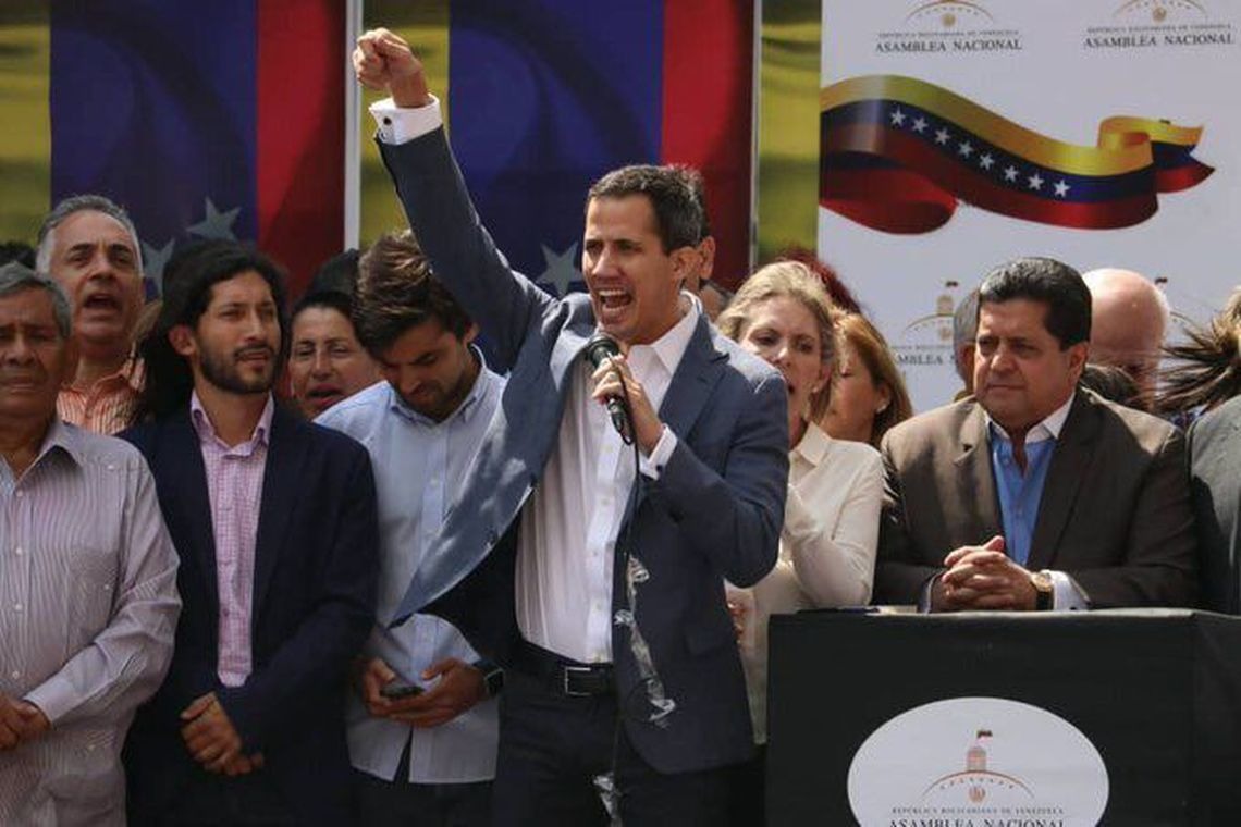 Guaidó convoca manifestação em favor de ajuda humanitária Guaidó convoca manifestação em favor de ajuda humanitária