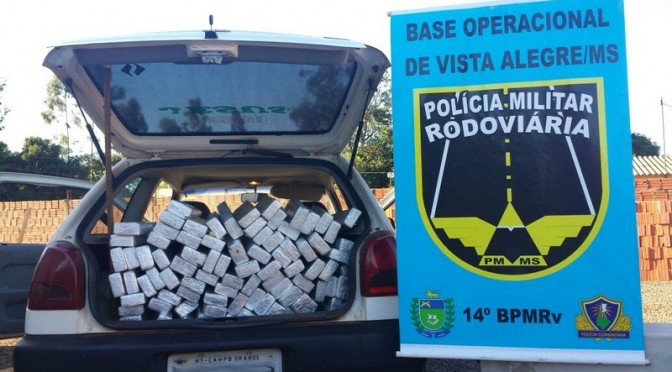 PRE apreende 200 quilos de maconha e recupera veículo em Maracaju