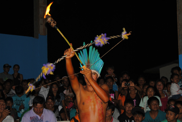 Planejada e organizada por jovens da aldeia Amambai, o evento rompe suas fronteiras, enfatizando a revitalização dos jogos tradicionais / Foto: Moreira Produções