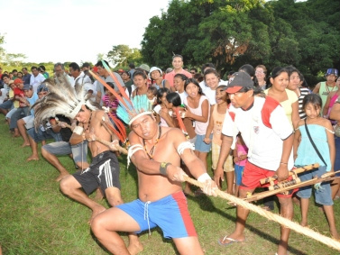 O Joind é uma olimpíada indígena realizada pela Associação de Jovens Indígenas Guarani/Kaiowá em Ação (JIGA) / Foto: Moreira Produções