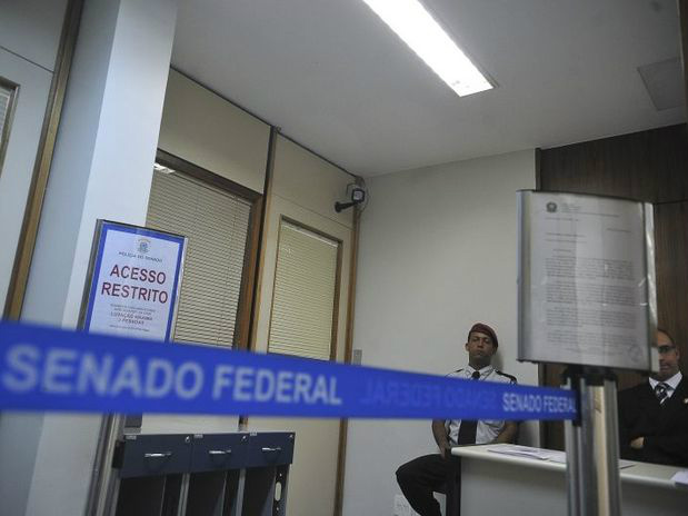 A sala reservada onde serão ouvidos os primeiros depoimentos da CPI do Cachoeira começou a funcionar nesta segunda-feiraFoto: Antonio Cruz/Agência Brasil