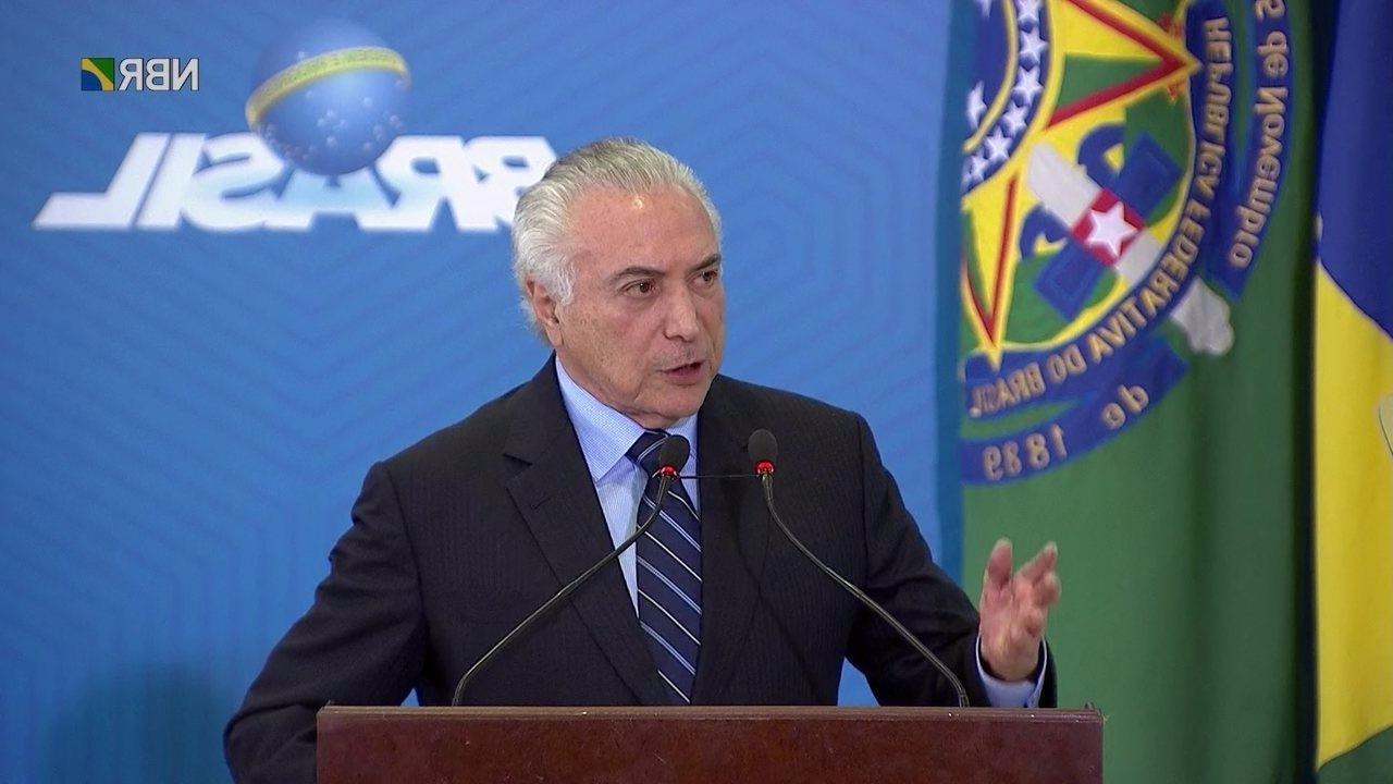 Temer sanciona texto da reforma trabalhista em cerimônia no Planalto Presidente Temer