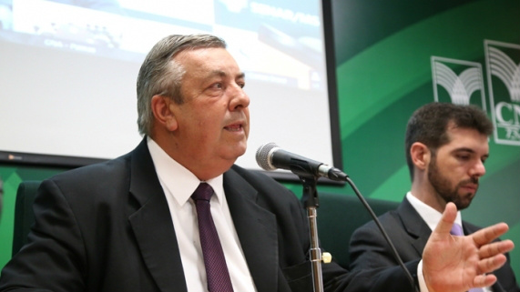 CNA debate seguro rural e alongamento dos prazos para reembolso de financiamento José Mário Schreiner, Presidente da Comissão de Política Agrícola da CNA; e Bruno Lucchi, Superintendente Técnico da CNA /Foto:Tony Oliveira