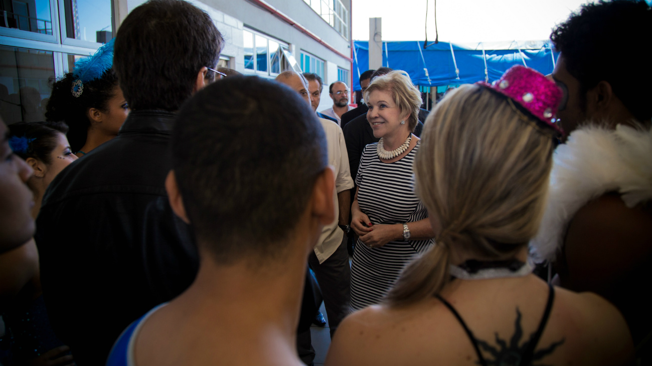 Ministra Marta Suplicy esteve no lançamento do Comunica Diversidade: Edição Juventude que aconteceu nesta quinta-feira, na Escola Nacional de Circo. (Foto de Thaís Mallon)