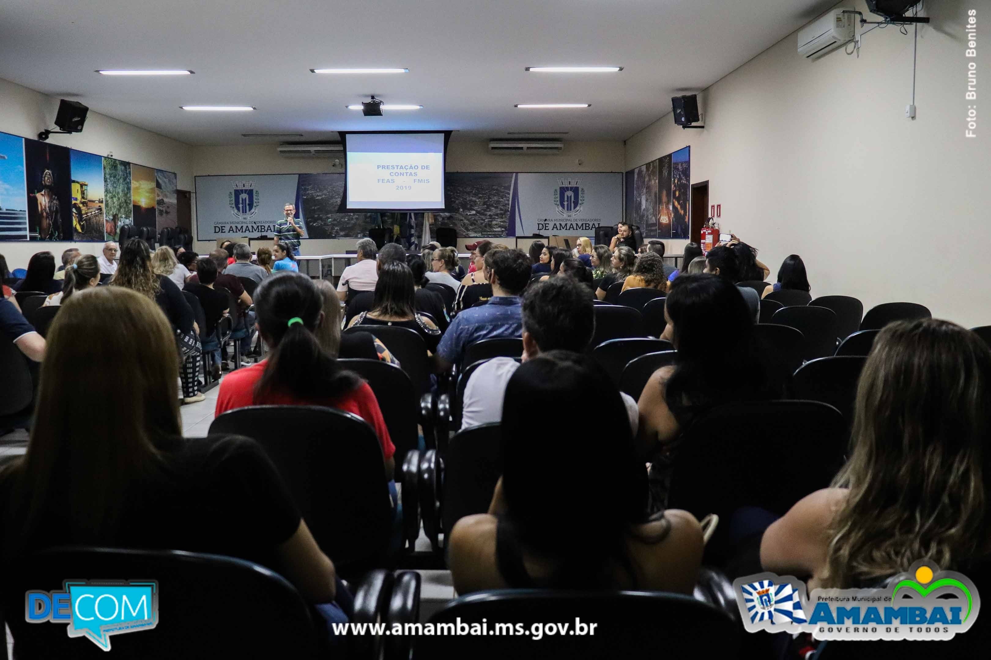 Prefeitura de Amambai realizou Audiência Pública para prestação de contas Foto: Prefeitura de Amambai