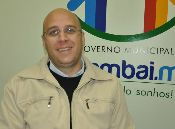 O secretário de Indústria e Comércio de Amambai, Rodrigo Selhorst.
