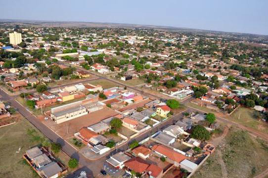 Vista aérea do município de Amambai, que decretou estado de Emergência junto a outros municípios da região / Foto: Divulgação