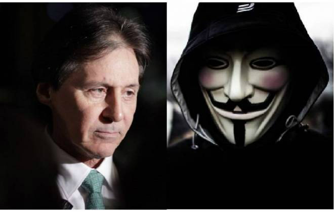 Anonymous derruba site e expõe dados do presidente do Senado (Foto: Reprodução)