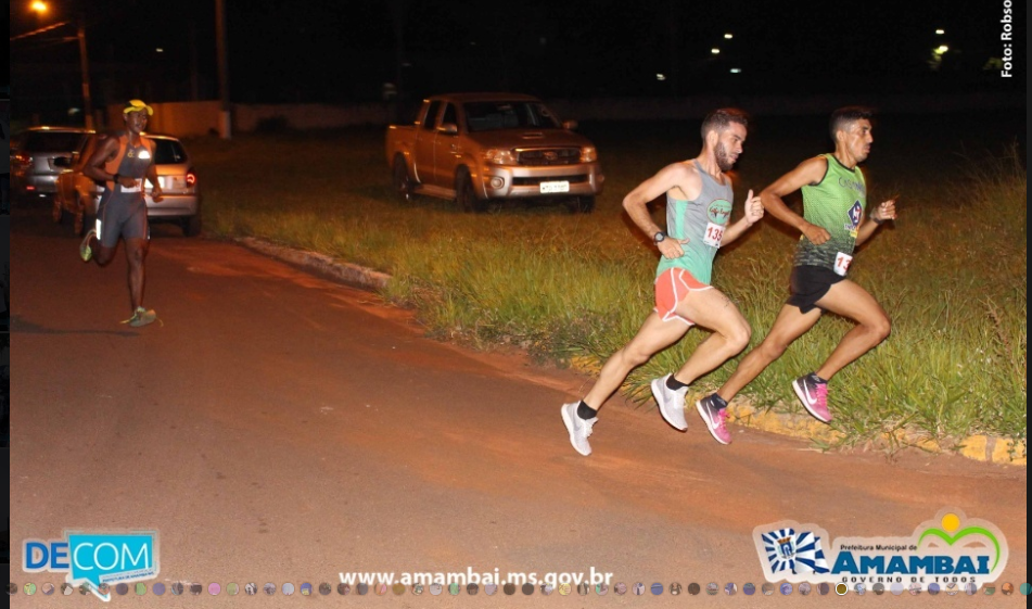 2ª Corrida Noturna acontece em Amambai neste sábado (15) 1ª Edição aconteceu em 2019 e foi sucesso / Foto: Decom