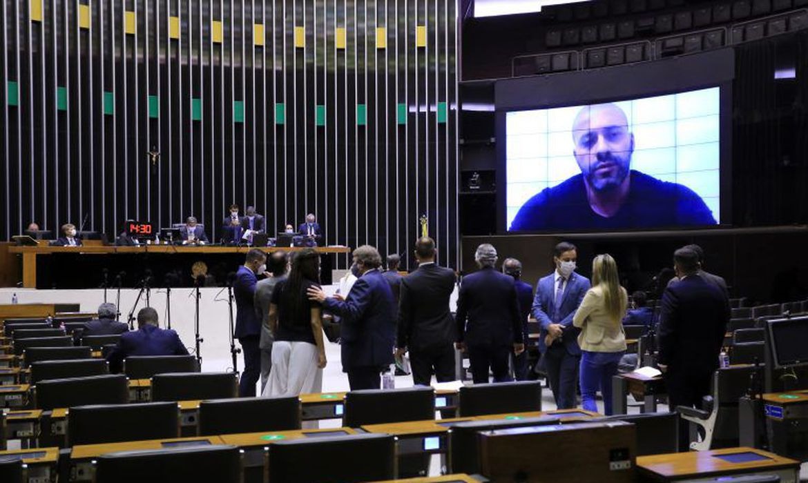 Câmara mantém prisão de Daniel Silveira Foto: Michel Jeses/Câmara dos Deputados