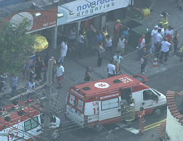 Explosão de gás deixa sete feridos em supermercado no Rio de Janeiro
