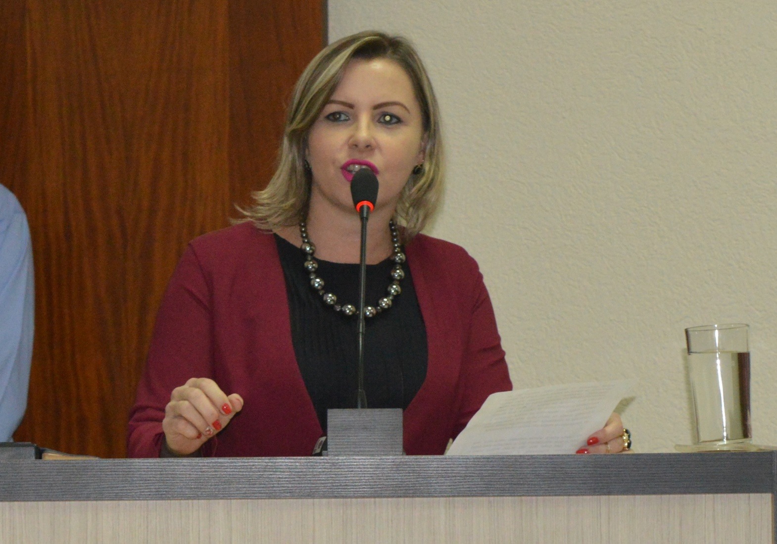 Vereadora Janete Córdoba foi a proponente da sessão solene / Foto: Moreira Produções
