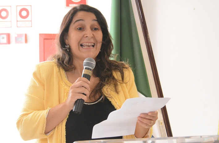 Protesto de juízes interfere em 400 audiências trabalhistas Representante da Ajufems, Raquel Domingos do Amaral - Foto: Álvaro Rezende / Correio do Estado