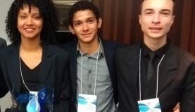 Os estudantes representaram o Brasil no Prêmio Jovem da Água de Estocolmo em 2017Divulgação