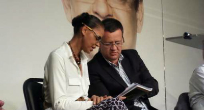 A candidata Marina Silva e o candidato a vice dela, Beto Albuquerque, durante lançamento do plano de govervoFoto: Divulgação