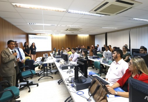 Na Capital, magistrados e servidores do Poder Judiciário participaram presencialmente do curso no Tribunal de Justiça - Foto: Divulgação TJMS