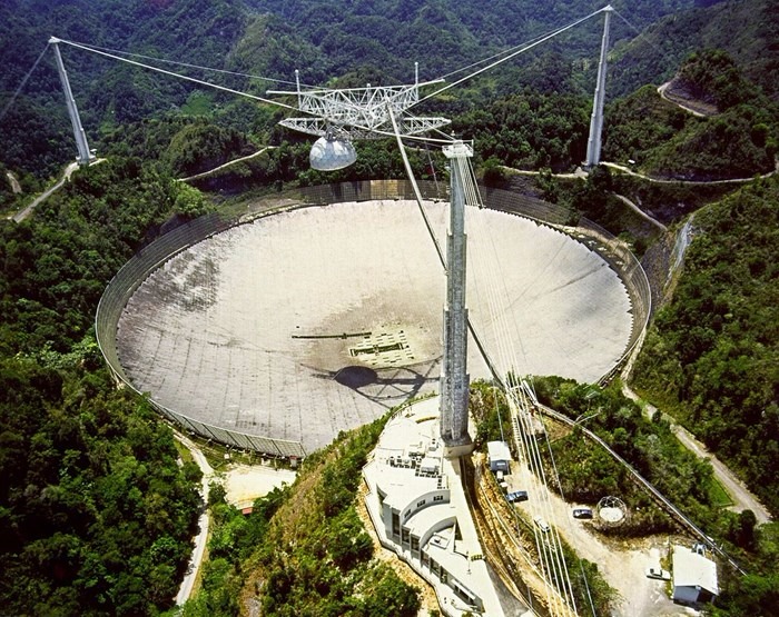O Observatório de Arecibo e seu imenso telescópio de rádio