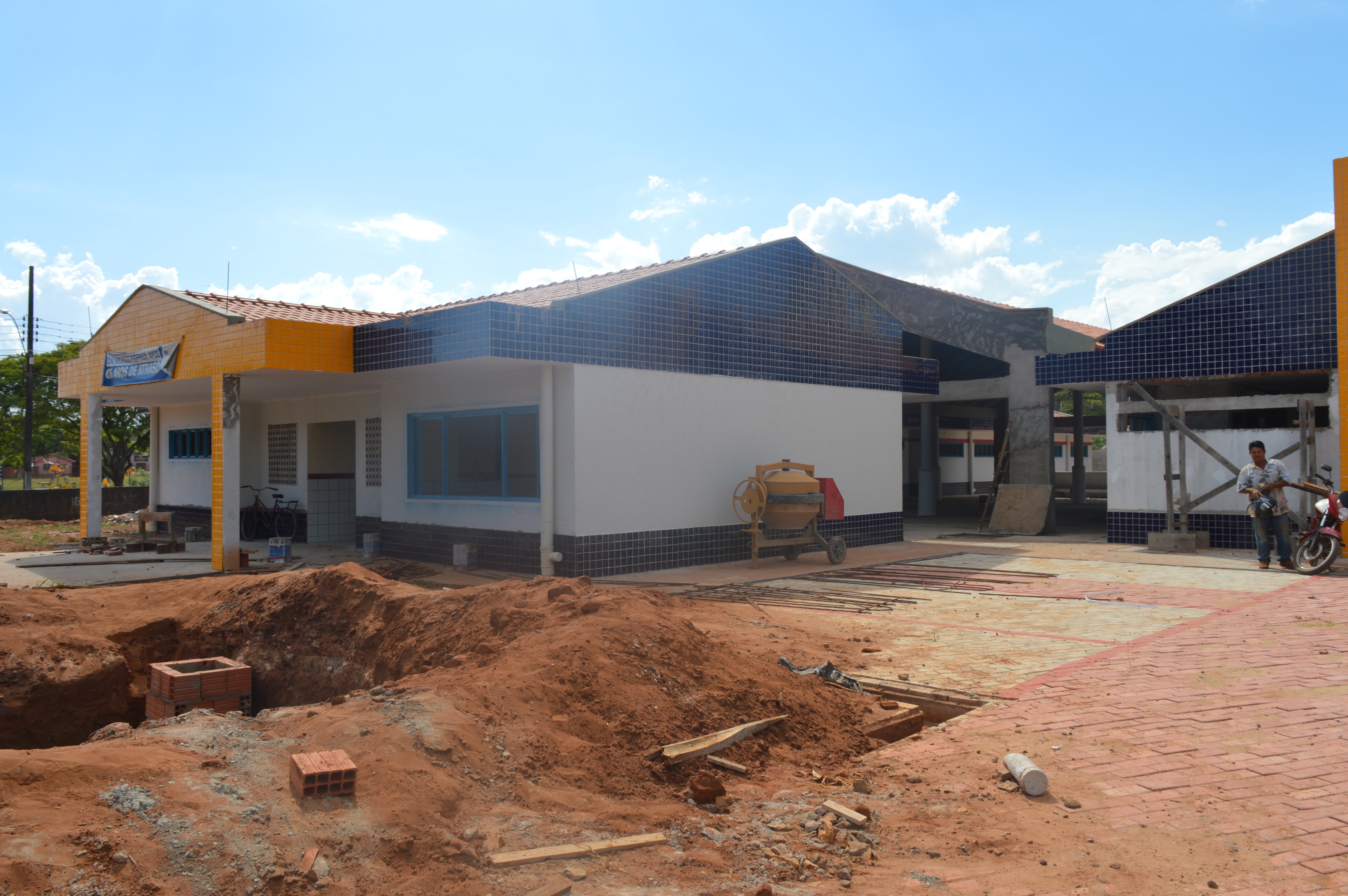 Construção do CEI da vila Doriane foi retomada pela administração municipal / Foto: Moreira Produções