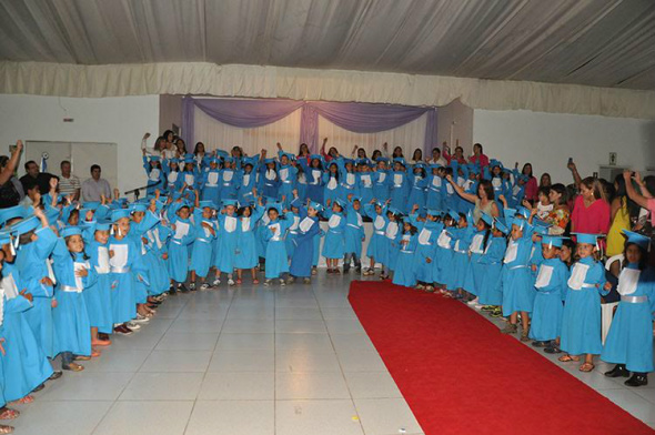 Formatura da educação infantil em 2014. No ano passado, 590 alunos receberam certificados / Foto: Decom
