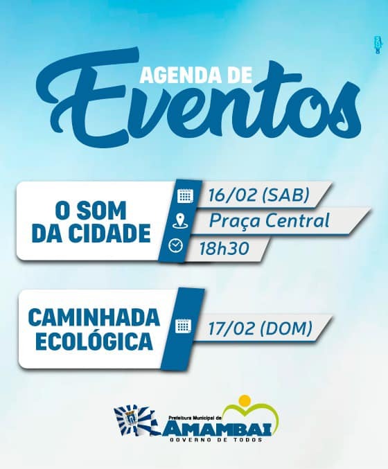 Agenda de eventos para Amambai e região Agenda de eventos para Amambai e região
