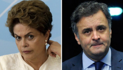 Profunda crise hegemônica no Brasil de hoje Presidenta Dilma Rousseff (PT) e o presidente nacional do PSDB, senador Aécio Neves / Foto: Divulgação