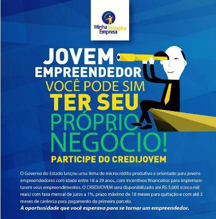 Linha de crédito do Credijovem será lançada em Corumbá Linha de crédito do Credijovem será lançada em Corumbá