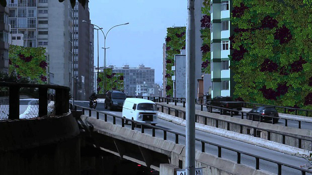 Jardins verticais diminuem poluição e embelezam cidades
