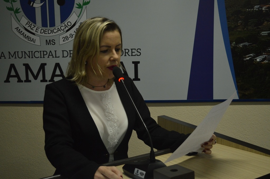 Presidente do legislativo de Amambai, vereadora Janete Córdoba / Foto: Moreira Produções