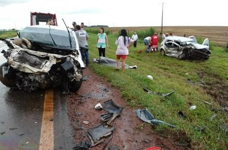 Amambai: acidente na MS-386 deixou um morto e seis feridos O acidente aconteceu na rodovia MS-386, a 27 km de Amambai / Foto: Divulgação